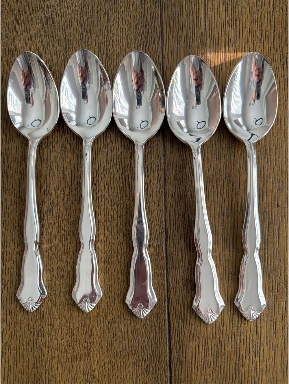 Wallace Deep Silver Centennial Silverplate Soup Spoons - Set of 4
